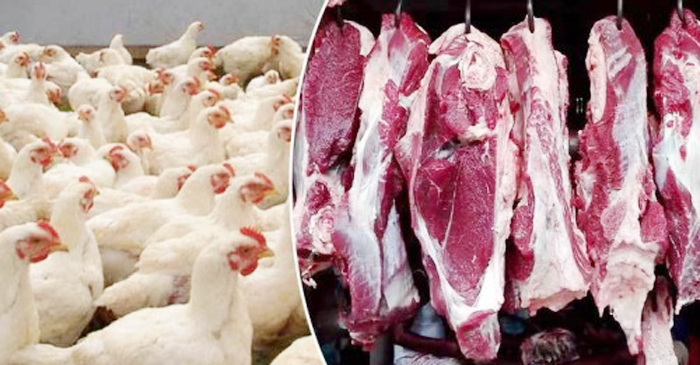 গরুর মাংস ৭০০ মুরগি ১৮০ গরুর মাংস ৭০০ মুরগি ১৮০