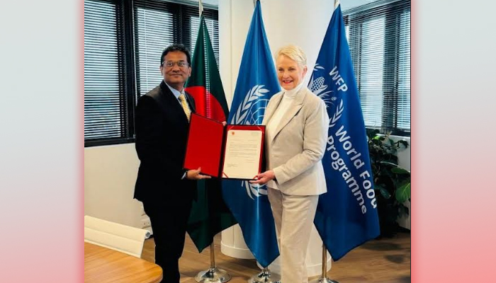 রোহিঙ্গা শরণার্থীদের জন্য খাদ্য সহায়তা বৃদ্ধি করতে ডব্লিউএফপিকে অনুরোধ রোহিঙ্গা শরণার্থীদের জন্য খাদ্য সহায়তা বৃদ্ধি করতে ডব্লিউএফপিকে অনুরোধ