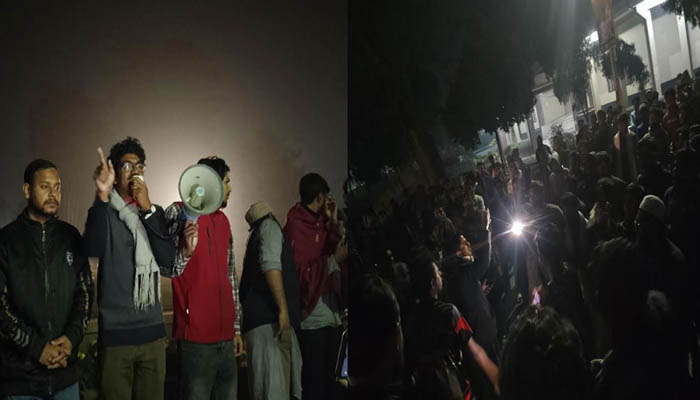 আ.লীগ-ছাত্রলীগের কর্মসূচীর প্রতিবাদে রাবিতে বিক্ষোভ