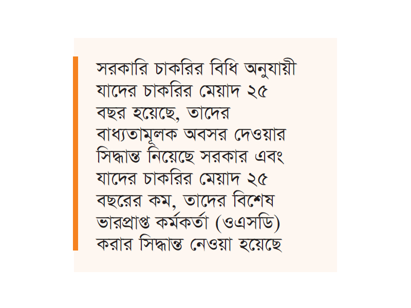 বিতর্কিত নির্বাচনের দায়িত্ব পালনে ২২ ডিসিকে বাধ্যতামূলক অবসর