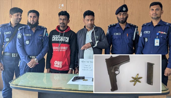 নড়াইলের লোহাগড়ায় অস্ত্রসহ দুই চিহ্নিত সন্ত্রাসী আটক