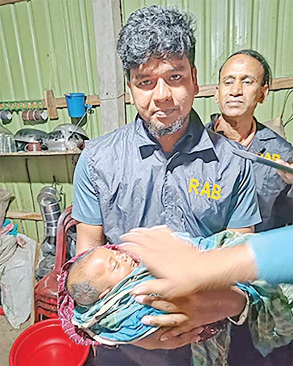 হাসপাতাল থেকে চুরি হওয়া শিশু উদ্ধার