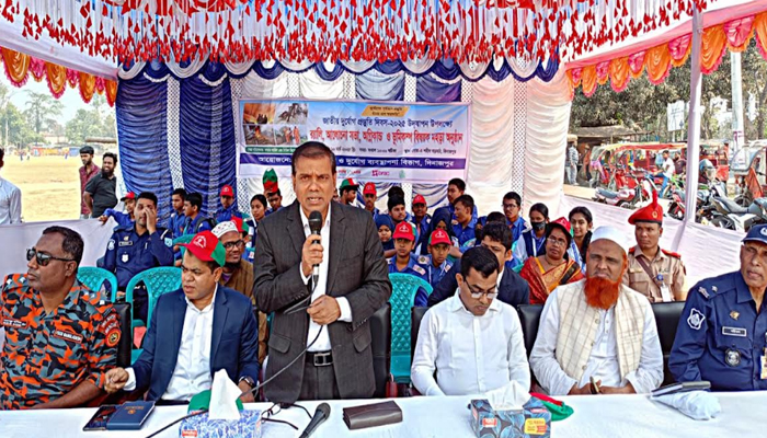 দিনাজপুরে জাতীয় দুর্যোগ প্রস্তুতি দিবস উদযাপন