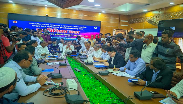 তিস্তা নদীর সমন্বিত ব্যবস্থাপনা ও পুনরুদ্ধার প্রকল্প নিয়ে মতবিনিময় সভা