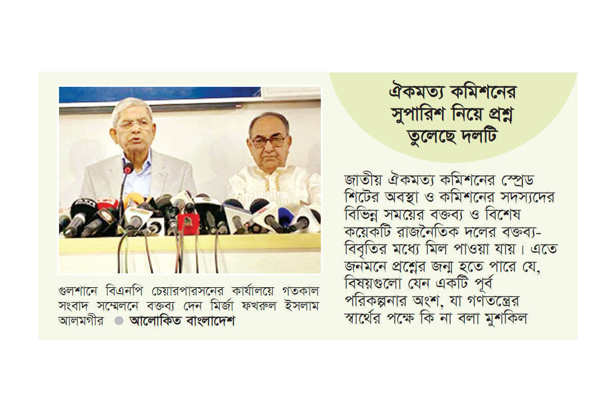 অনির্বাচিতদের ক্ষমতায়নের চেষ্টা দেখছে বিএনপি