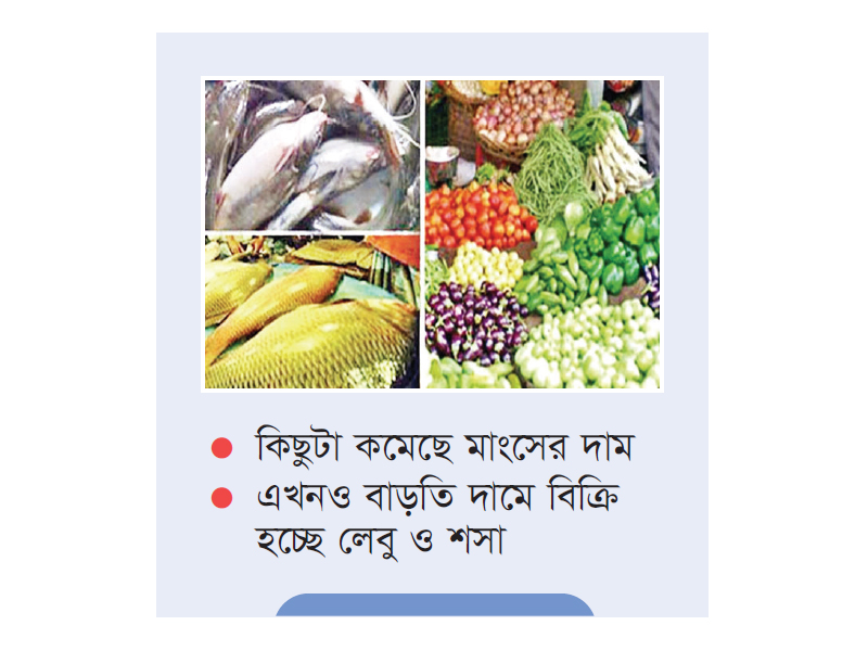 সবজি ও মাছের দাম চড়া