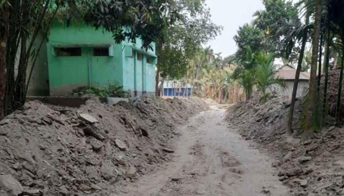 ভুরুঙ্গামারী সীমান্তে সড়ক নির্মাণে বিএসএফের বাধা