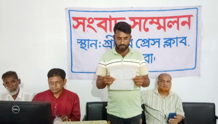মাগুরায় শান্তি প্রতিষ্ঠার লক্ষ্যে বিএনপি নেতার সংবাদ সম্মেলন