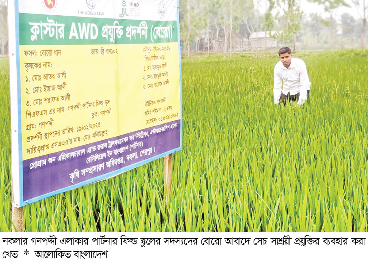 সেচ সাশ্রয়ী প্রযুক্তি ব্যবহারে লাভবান কৃষক