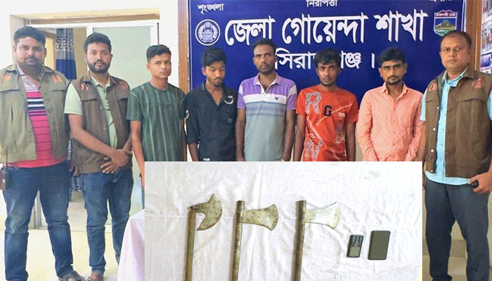 সিরাজগঞ্জে সিসা কারখানায় ডাকাতির ঘটনায় গ্রেপ্তার ৫