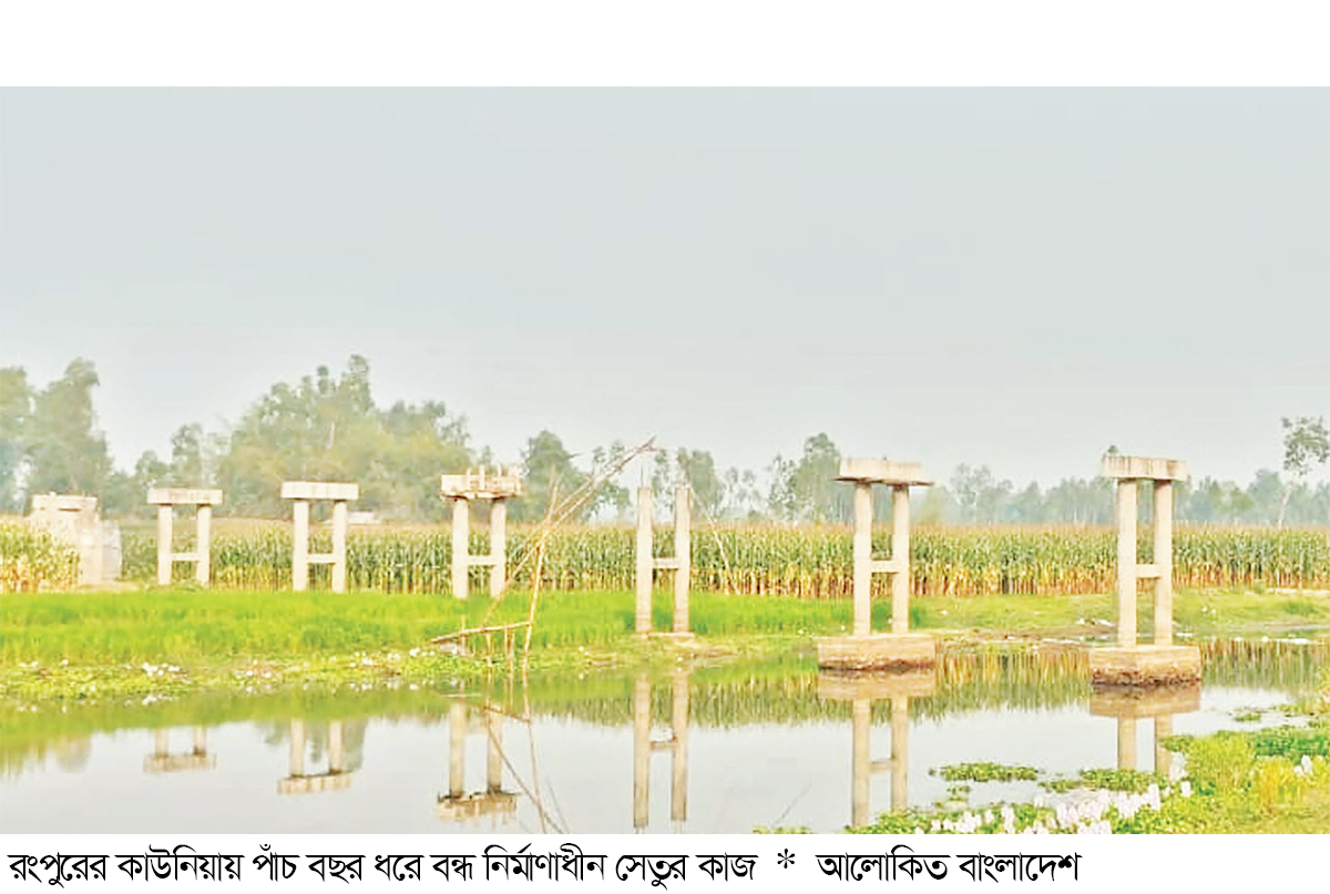 পিলার আছে, সেতু নেই পিলার আছে, সেতু নেই