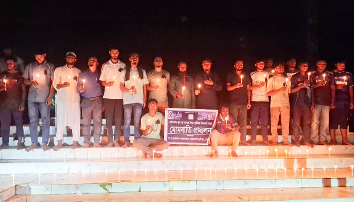 মাইলস্টোন ট্র্যাজেডি: এসবি রক্তদান সমাজকল্যাণ ফাউন্ডেশনের প্রদীপ প্রজ্বলন