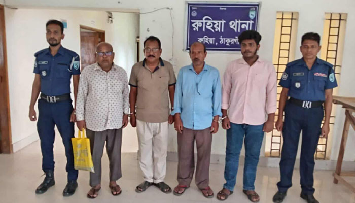 ঠাকুরগাঁওয়ে আ.লীগের ৪ নেতা গ্রেপ্তার