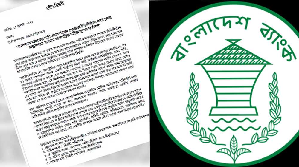 বাংলাদেশ ব্যাংকের বিতর্কিত ড্রেস কোডে জড়িতদের শাস্তি দাবি ৫৪ বিশিষ্টজনের বাংলাদেশ ব্যাংকের বিতর্কিত ড্রেস কোডে জড়িতদের শাস্তি দাবি ৫৪ বিশিষ্টজনের