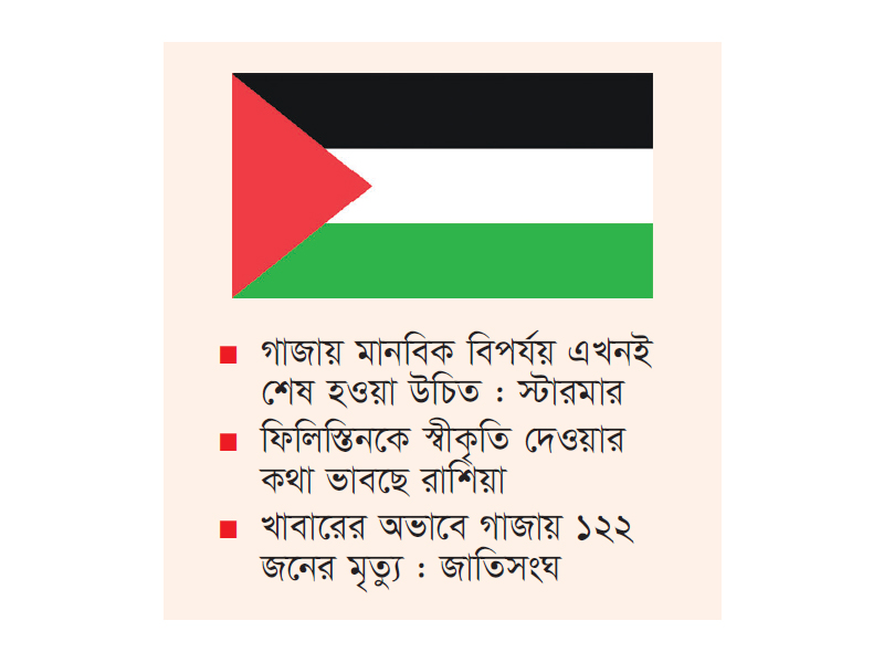 ফিলিস্তিনকে স্বীকৃতি দেওয়ার আহ্বান ২২০ ব্রিটিশ এমপির