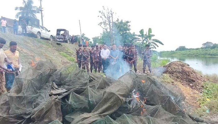 চুয়াডাঙ্গায় চায়না দুয়ারী জালের দাপটে বিলুপ্তির পথে দেশি মাছ চুয়াডাঙ্গায় চায়না দুয়ারী জালের দাপটে বিলুপ্তির পথে দেশি মাছ