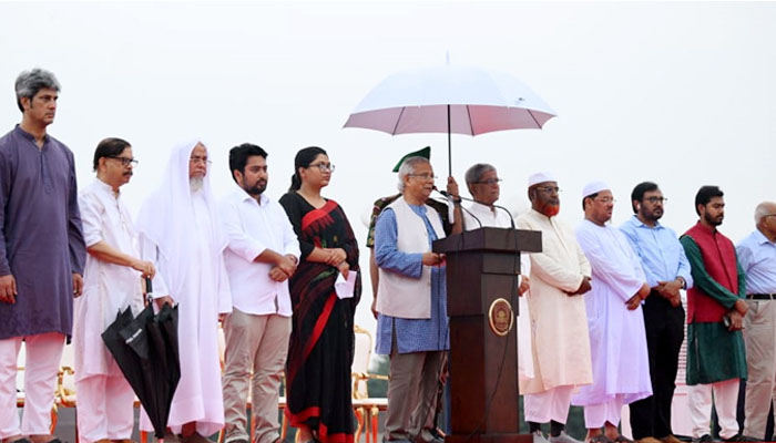 ‘নতুন রাষ্ট্র বিনির্মাণে জনগণের শপথ’, জুলাই ঘোষণাপত্রে প্রতিশ্রুতি ‘নতুন রাষ্ট্র বিনির্মাণে জনগণের শপথ’, জুলাই ঘোষণাপত্রে প্রতিশ্রুতি