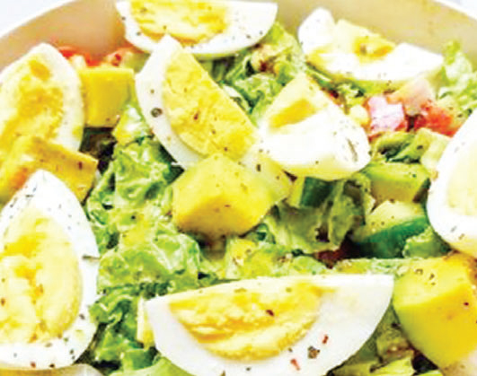 ওজন কমাতে ডিম সালাদ ওজন কমাতে ডিম সালাদ