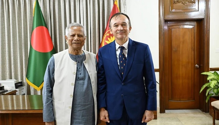 প্রধান উপদেষ্টার সঙ্গে ডাচ রাষ্ট্রদূতের বিদায়ী সাক্ষাৎ প্রধান উপদেষ্টার সঙ্গে ডাচ রাষ্ট্রদূতের বিদায়ী সাক্ষাৎ