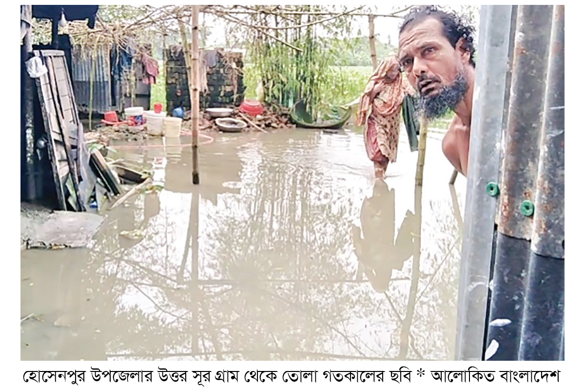 হোসেনপুরে জলাবদ্ধতা ফসলের ব্যাপক ক্ষতি হোসেনপুরে জলাবদ্ধতা ফসলের ব্যাপক ক্ষতি