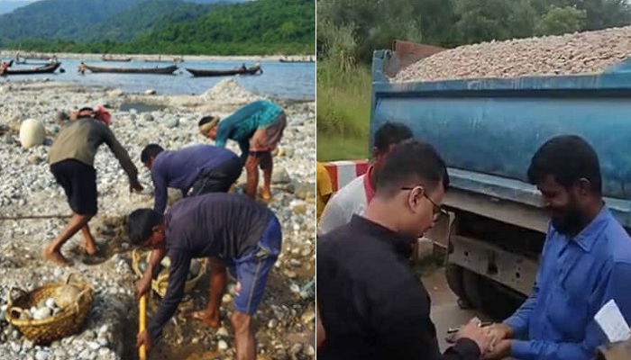 লুট হওয়া ৩৫ হাজার ঘনফুট পাথর উদ্ধার, ফেলা হবে নদীতে লুট হওয়া ৩৫ হাজার ঘনফুট পাথর উদ্ধার, ফেলা হবে নদীতে
