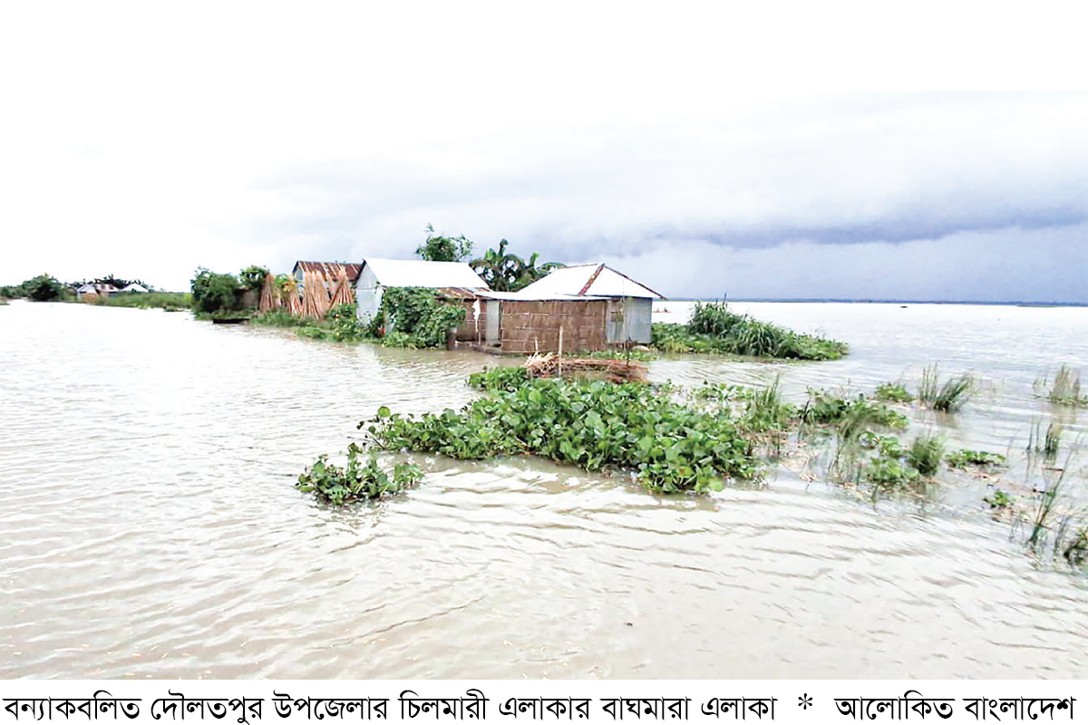 দৌলতপুরে বন্যা পরিস্থিতির আরও অবনতি দৌলতপুরে বন্যা পরিস্থিতির আরও অবনতি