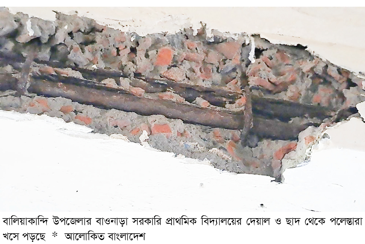 বালিয়াকান্দিতে পরিত্যক্ত ভবনে পাঠদান বালিয়াকান্দিতে পরিত্যক্ত ভবনে পাঠদান