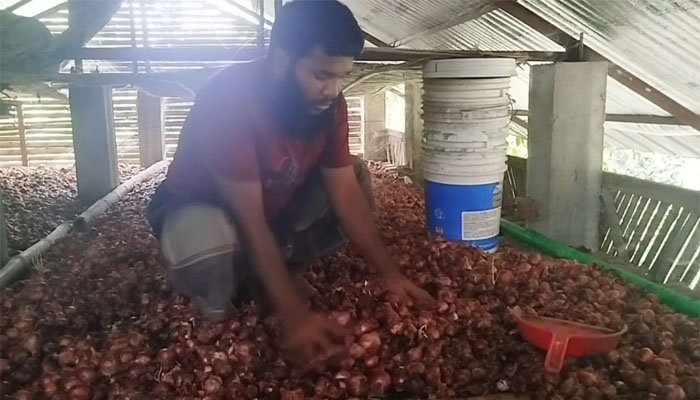 রাজবাড়ীতে সংরক্ষণে থেকেও ৩ মাসেই পচছে পেঁয়াজ রাজবাড়ীতে সংরক্ষণে থেকেও ৩ মাসেই পচছে পেঁয়াজ