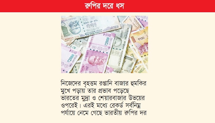 ট্রাম্পের শুল্কে টালমাটাল ভারতের অর্থনীতি ট্রাম্পের শুল্কে টালমাটাল ভারতের অর্থনীতি