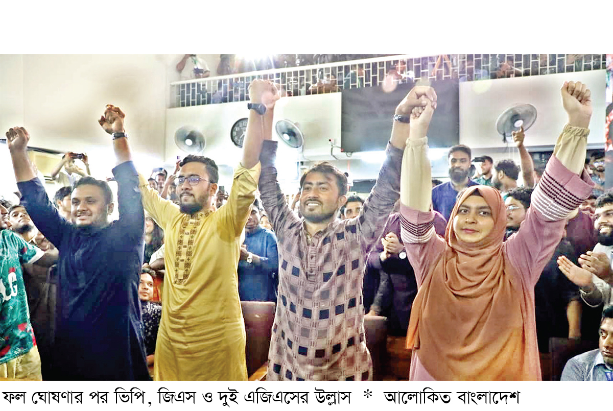 জাকসুতেও শিবিরের জয়জয়কার