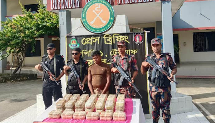 টেকনাফে ৩ লাখ ৪০ হাজার ইয়াবাসহ মিয়ানমারের নাগরিক গ্রেপ্তার টেকনাফে ৩ লাখ ৪০ হাজার ইয়াবাসহ মিয়ানমারের নাগরিক গ্রেপ্তার