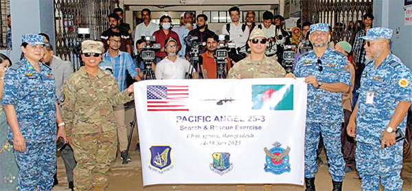 বাংলাদেশ-যুক্তরাষ্ট্র বিমান বাহিনীর যৌথ মহড়ায় ইনক্যাপ সিরিমনি