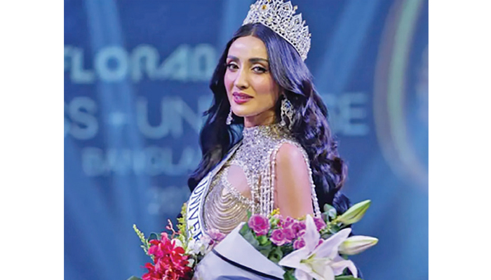 ফের ‘মিস ইউনিভার্স বাংলাদেশ’ হলেন মিথিলা ফের ‘মিস ইউনিভার্স বাংলাদেশ’ হলেন মিথিলা