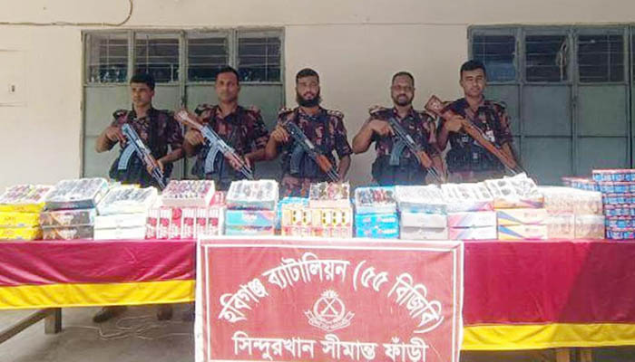 হবিগঞ্জ সীমান্তে বিপুল পরিমাণ ভারতীয় পণ্য জব্দ হবিগঞ্জ সীমান্তে বিপুল পরিমাণ ভারতীয় পণ্য জব্দ