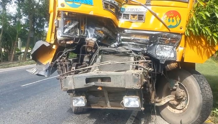 দাঁড়িয়ে থাকা পিকআপে ট্রাকের ধাক্কা, চালক-সহকারী নিহত দাঁড়িয়ে থাকা পিকআপে ট্রাকের ধাক্কা, চালক-সহকারী নিহত