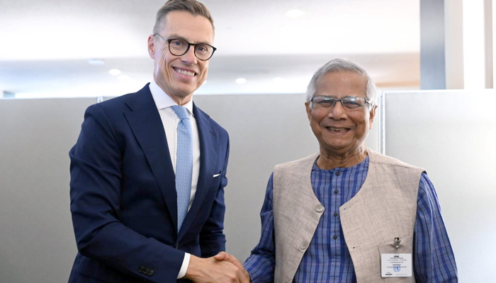 ফিনল্যান্ডের প্রেসিডেন্টের সঙ্গে বৈঠক করলেন প্রধান উপদেষ্টা ফিনল্যান্ডের প্রেসিডেন্টের সঙ্গে বৈঠক করলেন প্রধান উপদেষ্টা