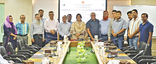 পদ্মা সেতুর জাজিরা প্রান্তে বাস-বে নির্মাণে চুক্তি