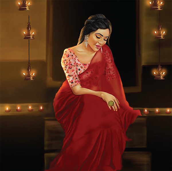 লাল শাড়ি ও রাতের গল্প লাল শাড়ি ও রাতের গল্প