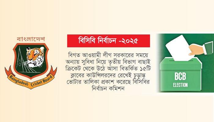 বিসিবি নির্বাচনে ভোটার তালিকায় সেই ‘১৫ ক্লাব’ বিসিবি নির্বাচনে ভোটার তালিকায় সেই ‘১৫ ক্লাব’