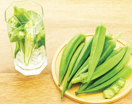 ঢ্যাঁড়শ ভেজানো পানি পানে ঢ্যাঁড়শ ভেজানো পানি পানে