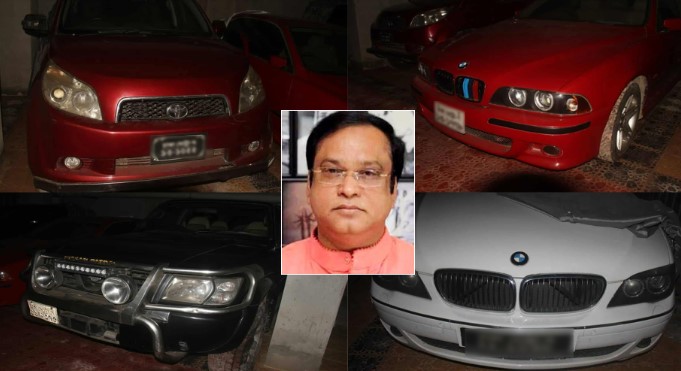 হাজী সেলিমের বাড়ির বেসমেন্ট থেকে গাড়ি উদ্ধার