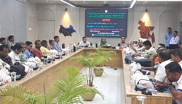 কুড়িগ্রামে টাইফয়েড টিকাদান ক্যাম্পেইন উপলক্ষ্যে সাংবাদিকদের কর্মশালা