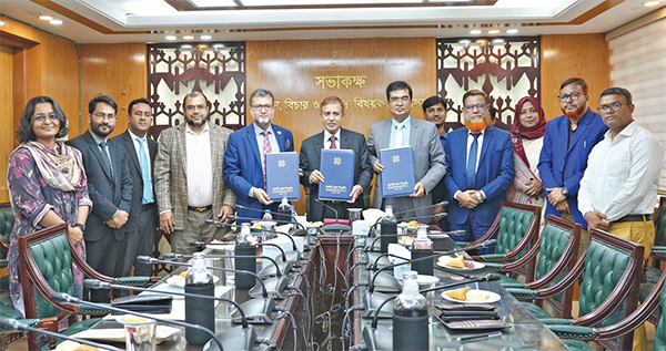 সোনালী ব্যাংকের ত্রিপক্ষীয় সমঝোতা স্মারক স্বাক্ষর