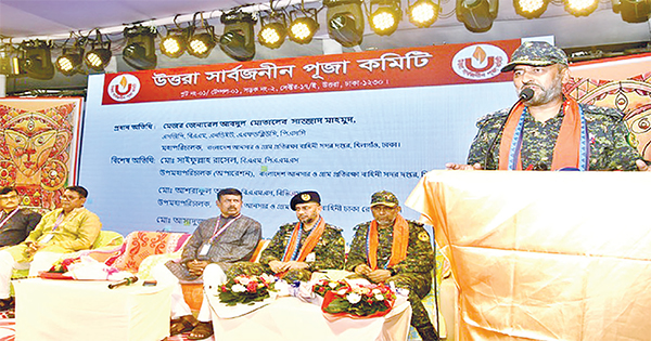 দুর্গাপূজার নিরাপত্তায় সর্বোচ্চ সতর্কতায় আনসার-ভিডিপি