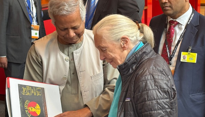 বিশ্বখ্যাত প্রাণিবিজ্ঞানী ড. জেন গুডলের মৃত্যুতে প্রধান উপদেষ্টার শোক বিশ্বখ্যাত প্রাণিবিজ্ঞানী ড. জেন গুডলের মৃত্যুতে প্রধান উপদেষ্টার শোক