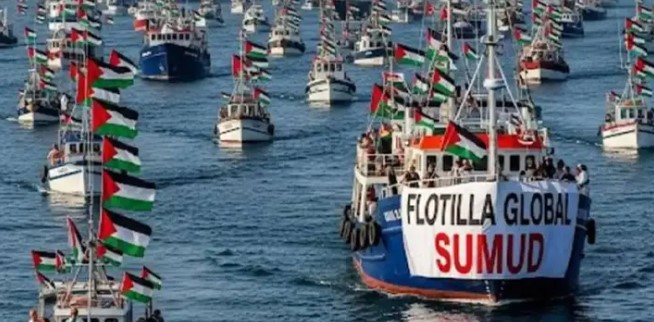 সুমুদ ফ্লোটিলার প্রায় সবগুলো জাহাজ আটকে দিয়েছে ইসরাইল: ফ্লোটিলা ট্র্যাকার সুমুদ ফ্লোটিলার প্রায় সবগুলো জাহাজ আটকে দিয়েছে ইসরাইল: ফ্লোটিলা ট্র্যাকার
