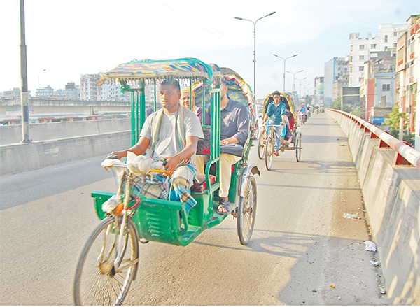 ফ্লাইওভারে অটোরিকশা