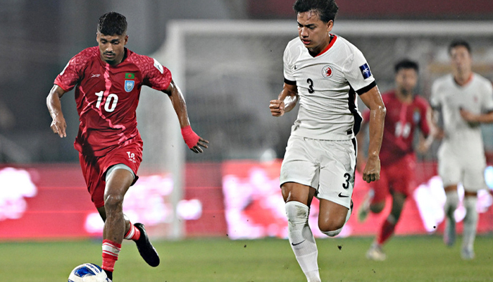 শেষ মুহূর্তের গোলে হেরেই গেলো বাংলাদেশ শেষ মুহূর্তের গোলে হেরেই গেলো বাংলাদেশ