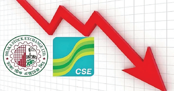 শেয়ারবাজারে ঢালাও দরপতন