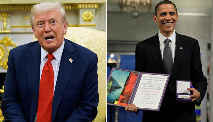 ওবামা শান্তিতে নোবেল পেলেন কিছু না করেই, অভিযোগ ট্রাম্পের ওবামা শান্তিতে নোবেল পেলেন কিছু না করেই, অভিযোগ ট্রাম্পের